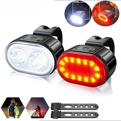 Front Bike Light USB Rechargeable Power Display Bicycle Led Light Waterproof Bicycle Headlight Flashlight Cycling Accessories