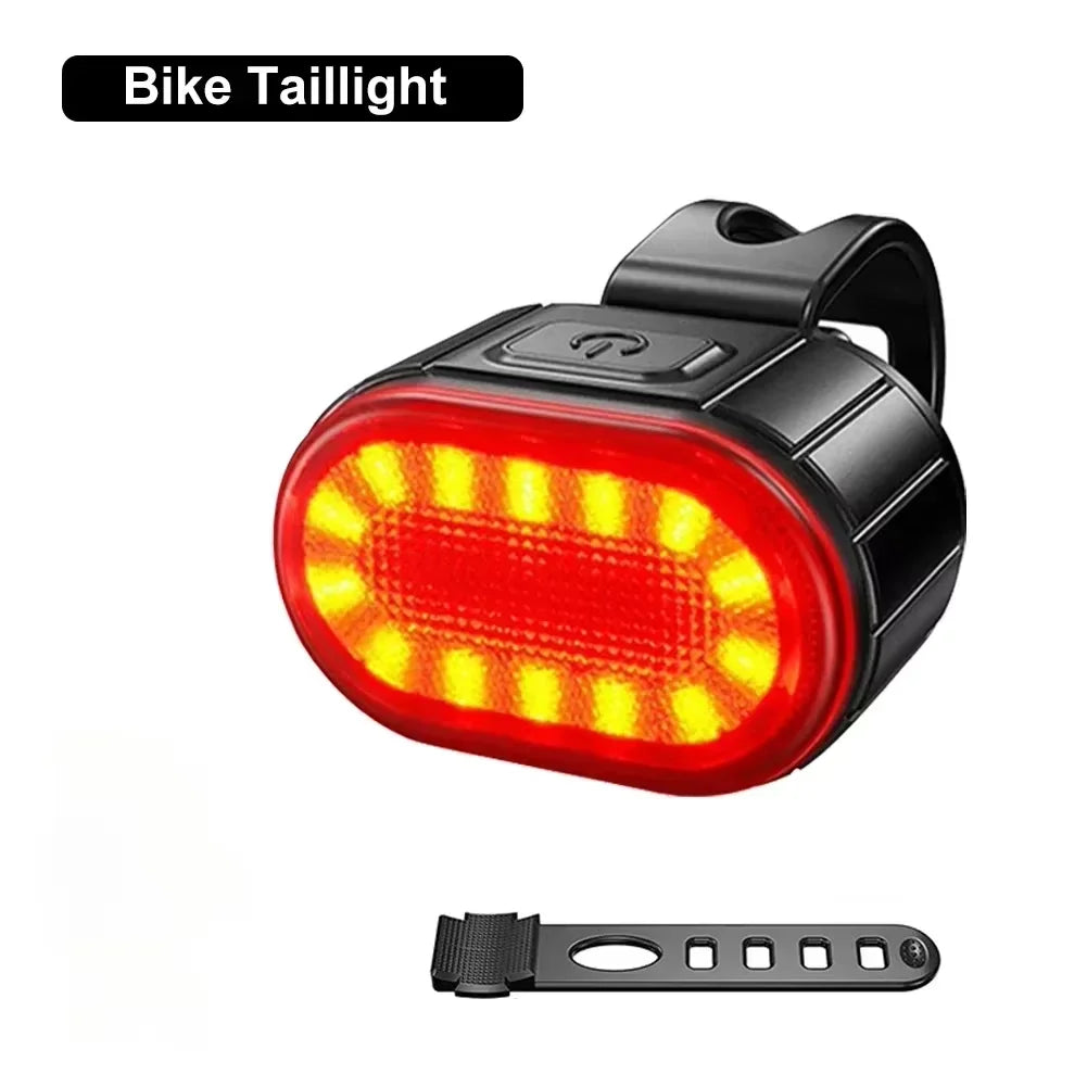 Front Bike Light USB Rechargeable Power Display Bicycle Led Light Waterproof Bicycle Headlight Flashlight Cycling Accessories