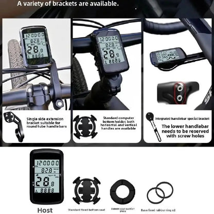 Waterproof Bike Speedometer 2.4 Inch Screen Rechargeable Bicycle Counter Odometer Digital Stopwatch Ultralight