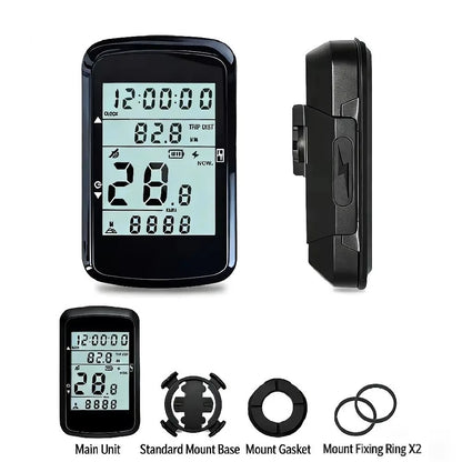 Waterproof Bike Speedometer 2.4 Inch Screen Rechargeable Bicycle Counter Odometer Digital Stopwatch Ultralight